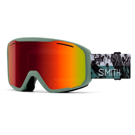 Gogle snowboardowe Smith Blazer sage brush paste up | red solx mirror antifog 2025 - 1