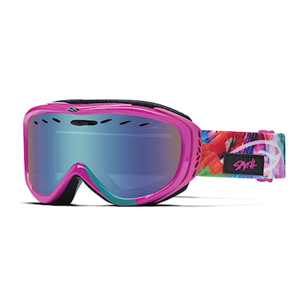 Snowboard Goggles Smith Cadence magenta tropidelic | blue sensor+rc36 2015 - 1