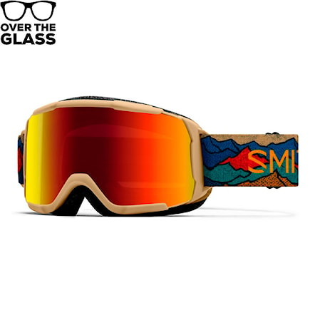 Snowboardové okuliare Smith Daredevil sandstorm summits | red solx mirror 2025 - 1