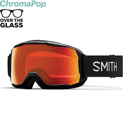 Snowboardové okuliare Smith Grom black | chromapop everyday red mirror 2025 - 1