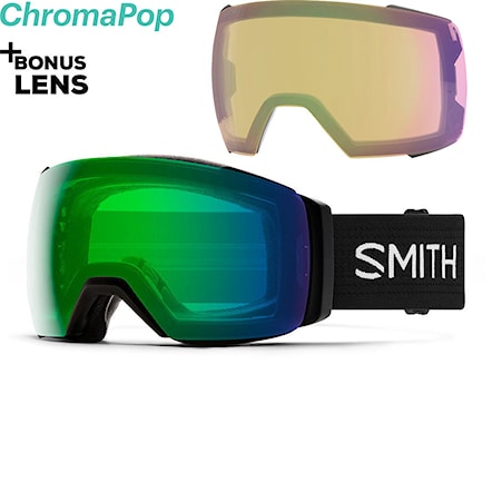 Snowboardové okuliare Smith I/O Mag XL black | cp ed green mirror+cp storm yellow flash 2020 - 1