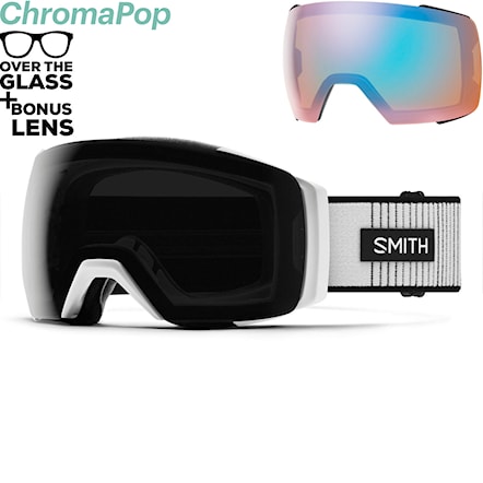 Snowboardové okuliare Smith I/O Mag XL white fade out | cp sun black+cp storm blue sensor m 2026 - 1