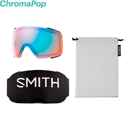 Gogle snowboardowe Smith I/O Mag speed racer | cp sun black gold mir+cp storm blue 2025 - 3