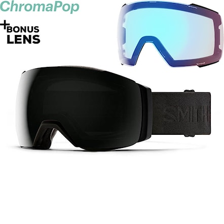 Snowboard Goggles Smith Io Mag Xl blackout 2021 | chromapop sun black+storm rose flash 2021 - 1