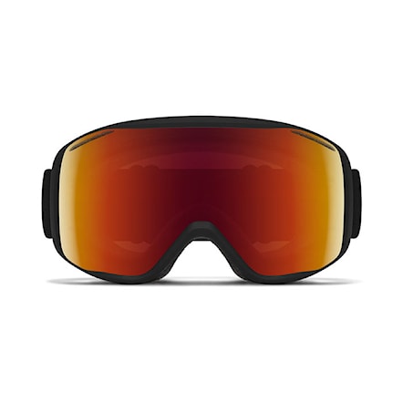 Snowboard Goggles Smith Rally black | red solx mirror antifog 2025 - 6