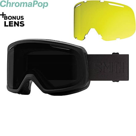 Snowboard Goggles Smith Riot blackout 2021 | chromapop sun black+yellow 2021 - 1