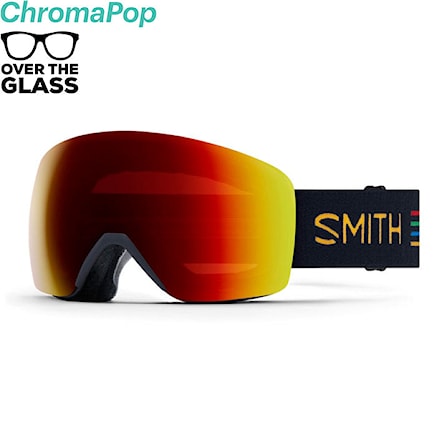 Snowboard Goggles Smith Skyline midnight slash | chromapop sun red mirror 2024 - 1