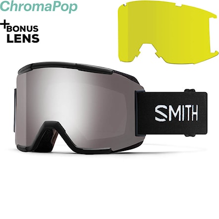 Snowboardové okuliare Smith Squad black | cp sun platinum mirror+yellow 2025 - 1