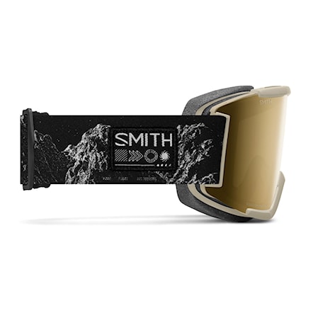 Snowboardové okuliare Smith Squad chalk space invader | cp sun black gold mirror+clear 2026 - 4