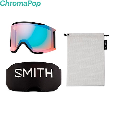 Snowboard Goggles Smith Squad MAG copy cat | cp ed blue mirror+cp storm blue 2025 - 2