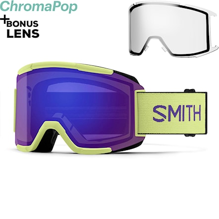 Snowboardové okuliare Smith Squad serpentine | cp ed violet mirror+clear 2026 - 1