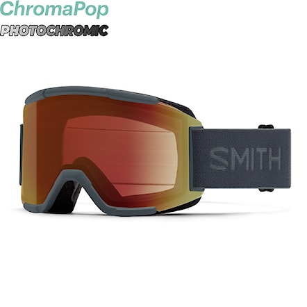 Snowboardové okuliare Smith Squad slate | cp pro photochromic red mirror 2026 - 1