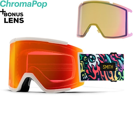 Snowboardové okuliare Smith Squad XL artist series tall boy | cp ed red mir+cp storm yellow flash 2025 - 1