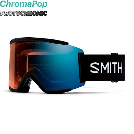 Snowboardové okuliare Smith Squad XL black | cp pro photochromic  blue mirror 2025 - 1