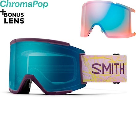 Gogle snowboardowe Smith Squad XL dragon slayer | cp ed blue mirror+cp storm blue 2025 - 1