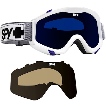 Gogle snowboardowe Spy Zed hip heather | blue/blue spectra+bronze - 1