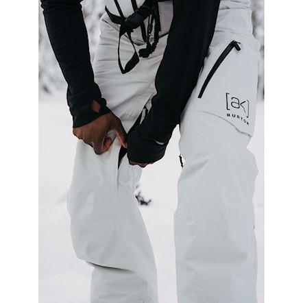 Nohavice na snowboard Burton [ak] Gore Cyclic Bib grey cloud 2024 - 5