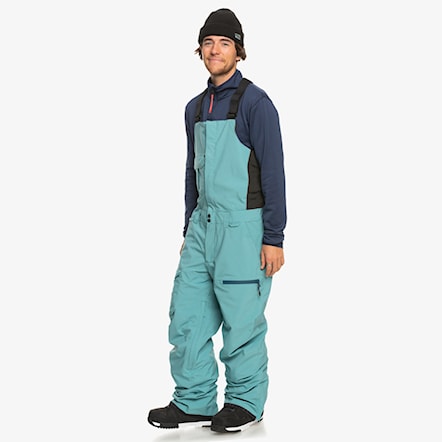 Spodnie snowboardowe Quiksilver Utility Bib brittany blue 2024 - 3