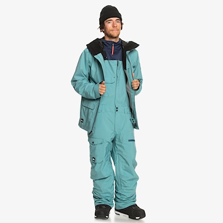 Kalhoty na snowboard Quiksilver Utility Bib brittany blue 2024 - 4