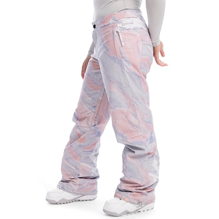 Snowboard Pants Roxy Chloe Kim grey violet marble 2023 - 3