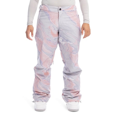 Snowboard Pants Roxy Chloe Kim grey violet marble 2023 - 1