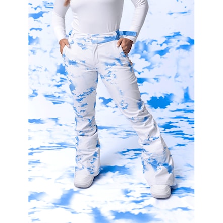 Kalhoty na snowboard Roxy Chloe Kim Pant azure blue clouds 2024 - 14