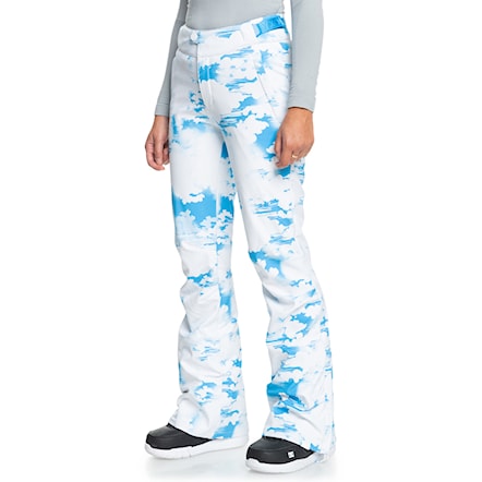 Kalhoty na snowboard Roxy Chloe Kim Pant azure blue clouds 2024 - 3