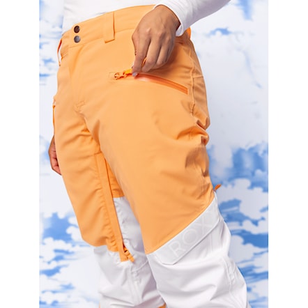 Kalhoty na snowboard Roxy Chloe Kim Woodrose mock orange 2024 - 12