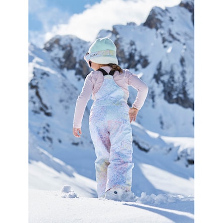 Kalhoty na snowboard Roxy Lola Bib bright white splash 2023 - 3