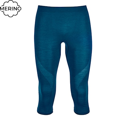 ¾ kalesony ORTOVOX 120 Comp Light Short Pants petrol blue 2024 - 1