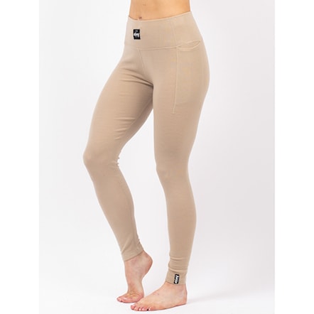 Spodky Eivy Pocket Merino Wool Rib Tights sand 2026 - 3