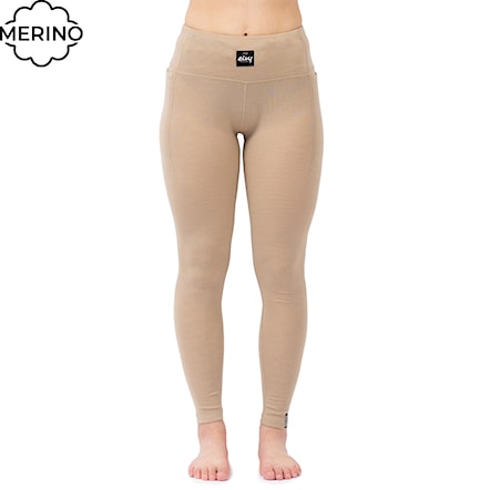 Spodky Eivy Pocket Merino Wool Rib Tights sand 2026 - 1