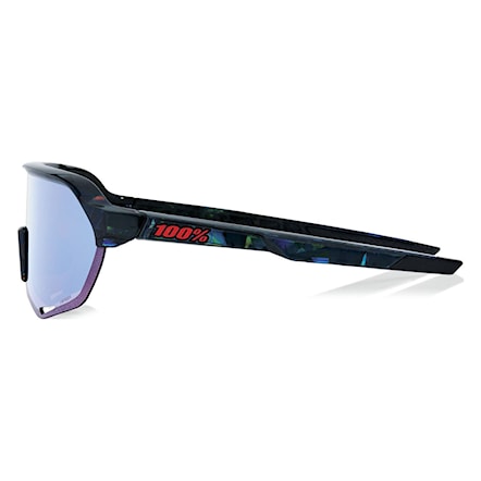 Bike Sunglasses and Goggles 100% S2 black holographic | hiper blue  multi mirror 2024 - 3