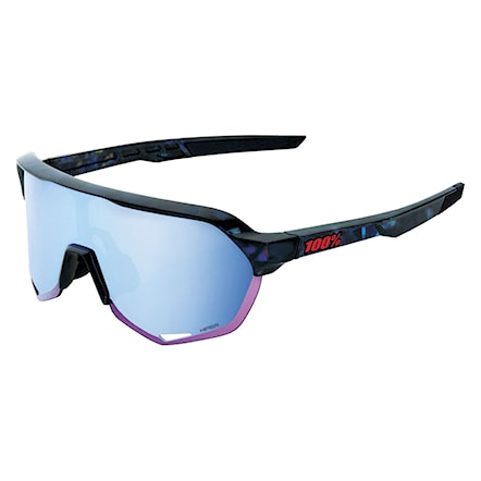 Bike okuliare 100% S2 black holographic | hiper blue  multi mirror 2024 - 1