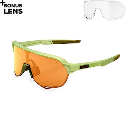 Bike Sunglasses and Goggles 100% S2 matte metallic viperidae | bronze multilayer mirror 2021 - 1