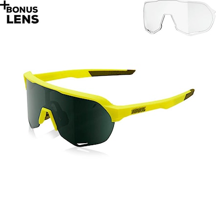Bike Sunglasses and Goggles 100% S2 soft tact banana | grey green 2021 - 1