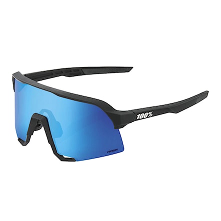 Okulary rowerowe 100% S3 matte black | hiper blue multi mirror 2023 - 1