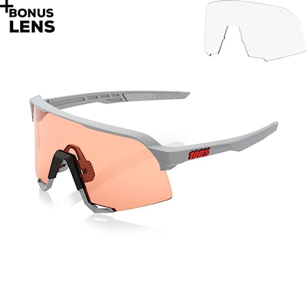 Bike brýle 100% S3 soft tact stone grey | hiper coral 2021 - 1