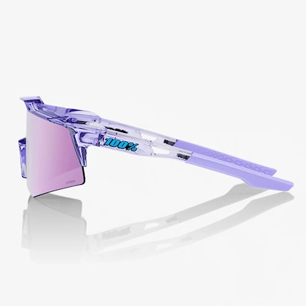Okulary rowerowe 100% Speedcraft XS polished translucent lavender | hiper lavender mirror 2024 - 2