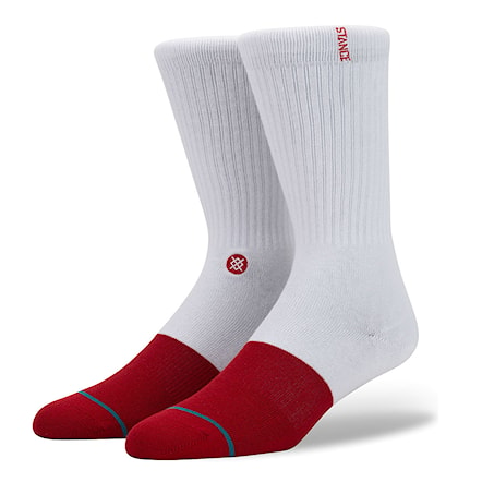 Ponožky Stance Transition white/red 2018 - 1