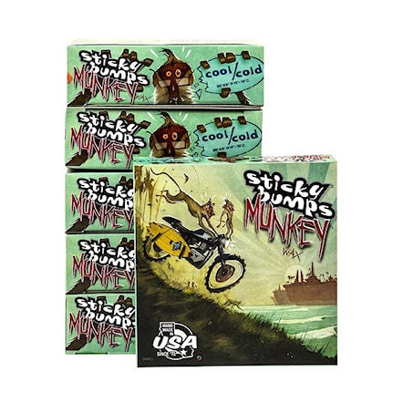 Surfboard Wax Sticky Bumps Munkey cool/cold - 1
