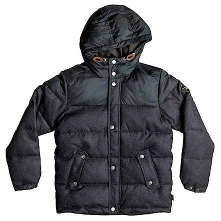 Winter Jacket Quiksilver Woolmore Youth dark heather grey 2016 - 1