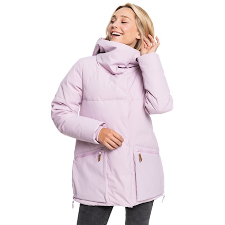 Zimní bunda do města Roxy Abbie Short dawn pink 2021 - 1