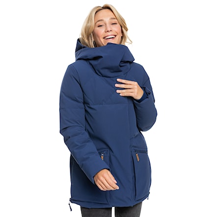 Zimná bunda do mesta Roxy Abbie Short medieval blue 2021 - 1