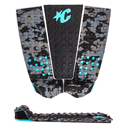 Surf grip pad Creatures Italo Ferreira Lite Ecopure carbon camo fluoro blue - 1