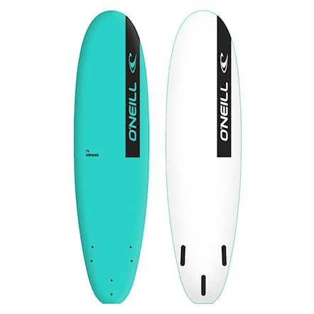 Surfboard Fins O'Neill Malibu 7' turquoise/black 2019 - 1