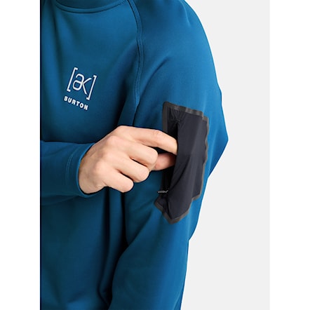Technická mikina Burton [ak] Baker Stretch Fleece Crew blue teal 2026 - 3