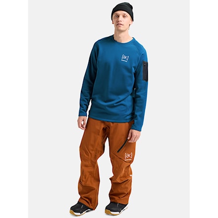 Technická mikina Burton [ak] Baker Stretch Fleece Crew blue teal 2026 - 4