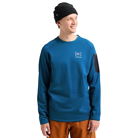 Technická mikina Burton [ak] Baker Stretch Fleece Crew blue teal 2026 - 1