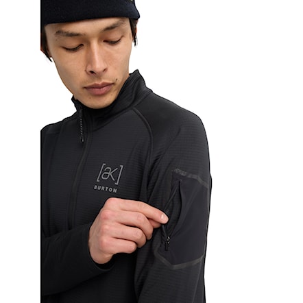 Technická mikina Burton [ak] Helium Grid Fleece Hfz true black 2026 - 3